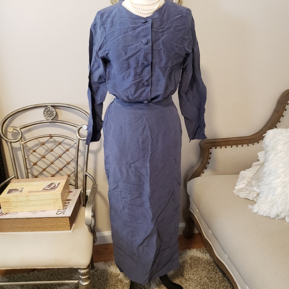 Eileen Fisher 2 piece Silk Skirt & Shirt